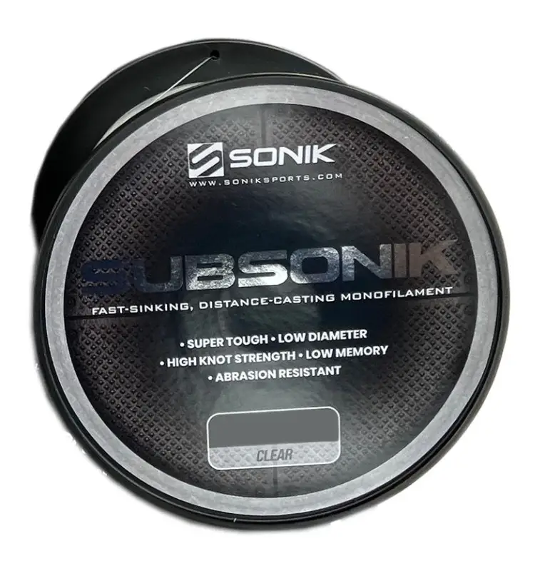 Sonik SUBSonik 0,35mm CLEAR 18LB 1200m Monofile Angelschnur Fast Sinking-Cords-JJ-Fishing