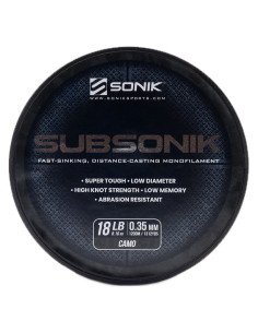 Sonik SUBSONIK Camo Mono 1200m 0,35mm 18lb Monofile Angelschnur Fast Sinking-Schnüre-JJ-Fishing 2