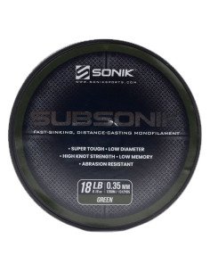 Sonik SUBSONIK Green Mono 1200m 0,35mm 18lb Monofile Angelschnur Fast Sinking-Schnüre-JJ-Fishing 2