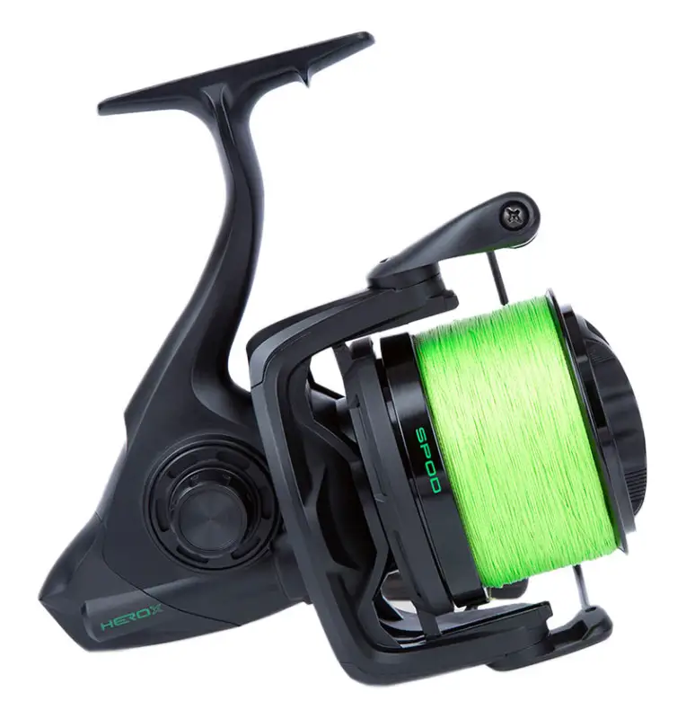 Sonik HEROX Spod Reel mit 200m geflochtener Angelschnur High Distance Futterrolle-Weitwurfrollen-JJ-Fishing