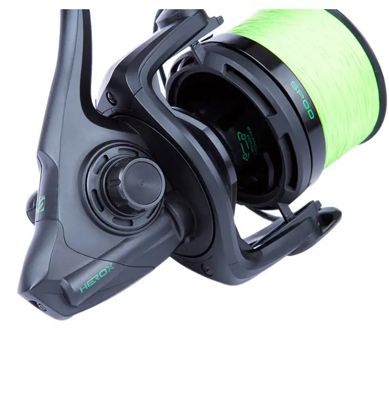 Sonik HEROX Spod Reel mit 200m geflochtener Angelschnur High Distance Futterrolle-Weitwurfrollen-JJ-Fishing