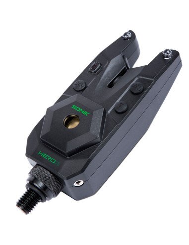 Sonik HEROX Bite Alarm Set 3+1 + Bivvy Lamp Funk Bissanzeiger Set mit Transportkoffer-Bissanzeiger & Bobbins-JJ-Fishing