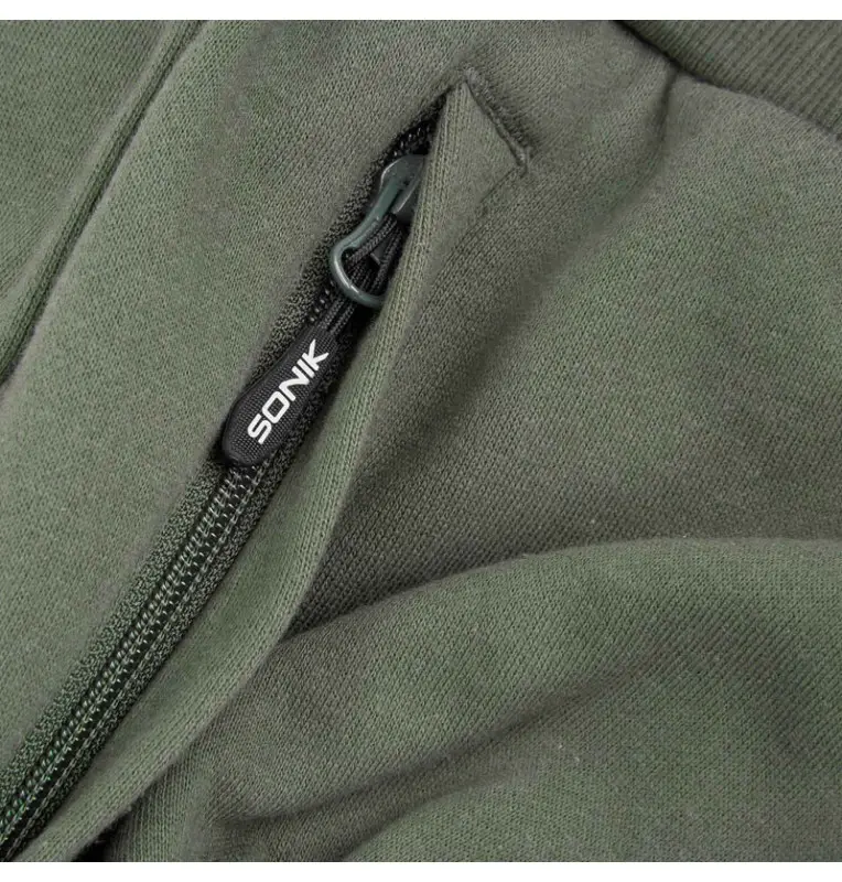 Sonik Jogger Green L Carp Clothing Angelbekleidung Jogging Hose-Hoodie, Shirts, Jacken & Co-JJ-Fishing