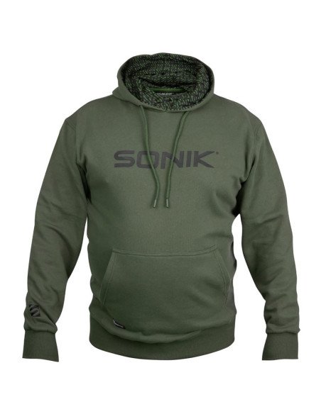 Sonik Hoody Green M Carp Clothing Angelbekleidung Pullover-Hoodie, Shirts, Jacken & Co-JJ-Fishing Sonik Hoody Green M Carp Clothing Angelbekleidung Pullover-Hoodie, Shirts, Jacken & Co-JJ-Fishing