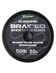 Sonik SUBSONIK Braided Shock Leader 50lb 50m Geflochtene Schlagschnur Vorfachschnur-Vorfachmaterial & Montage-Zubehör-JJ-Fishing