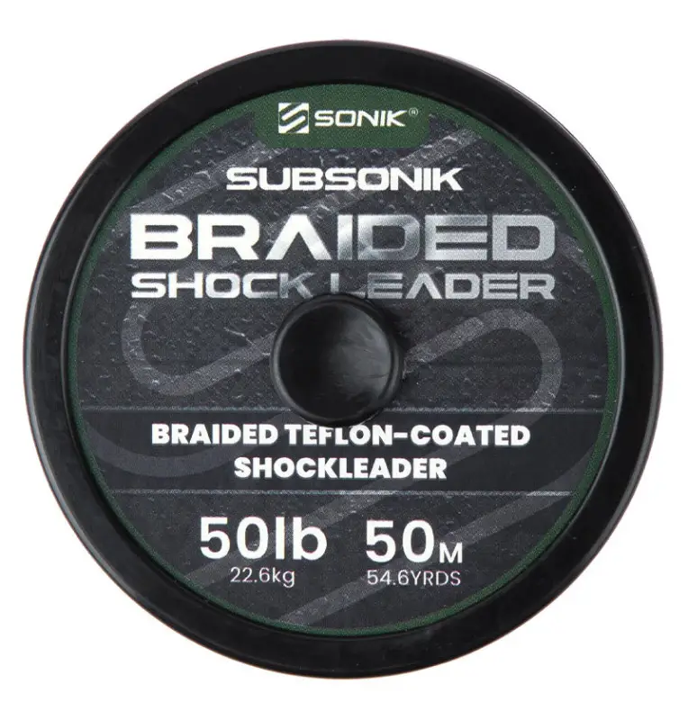 Sonik SUBSONIK Braided Shock Leader 50lb 50m Geflochtene Schlagschnur Vorfachschnur-Vorfachmaterial & Montage-Zubehör-JJ-Fishing