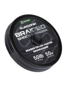 Sonik SUBSONIK Braided Shock Leader 50lb 50m Geflochtene Schlagschnur Vorfachschnur-Vorfachmaterial & Montage-Zubehör-JJ-Fishing 2