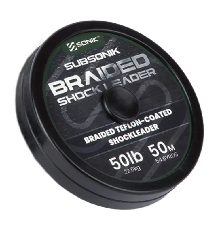 Sonik SUBSONIK Braided Shock Leader 50lb 50m Geflochtene Schlagschnur Vorfachschnur-Vorfachmaterial & Montage-Zubehör-JJ-Fishing