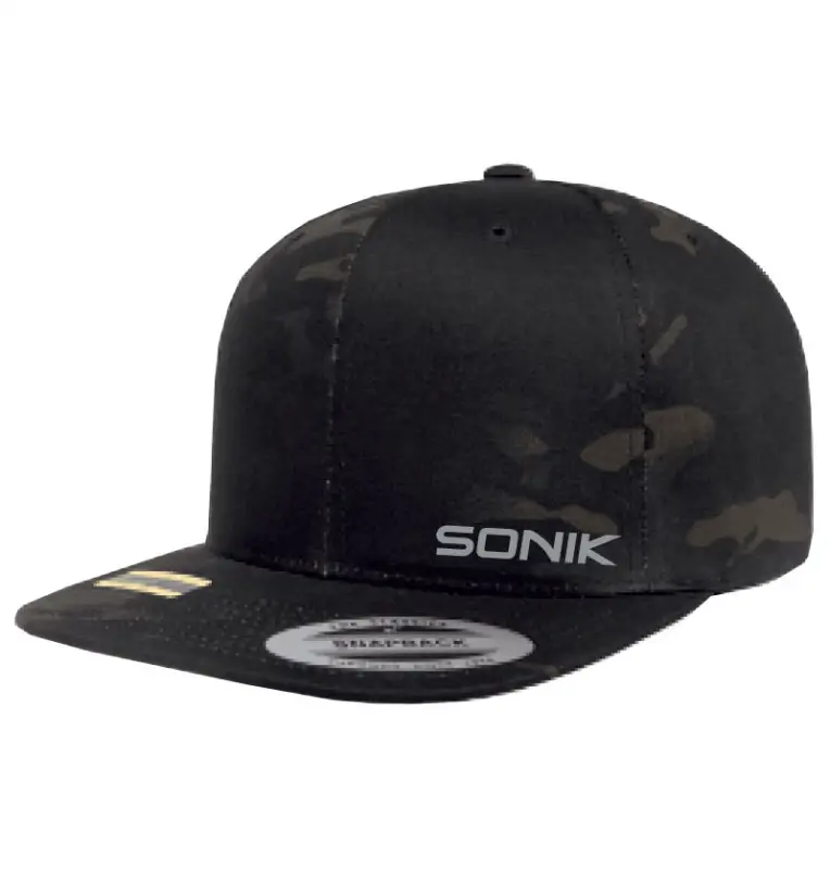 Sonik Multicam Snapback Cap Kappe Camo Angelkappe-Kappen & Hauben-JJ-Fishing