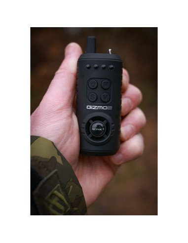 Sonik GIZMO 2 Bite Alarm Set 2+1 + Bivvy Light Bissanzeiger Set mit Transportkoffer-Bissanzeiger & Bobbins-JJ-Fishing