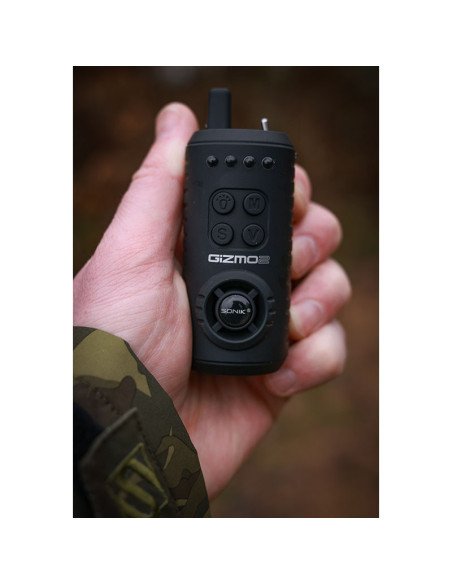 Sonik GIZMO 2 Bite Aalarm Set 4+1 + Bivvy Light Bissanzeiger Set mit Transportkoffer-Bissanzeiger & Bobbins-JJ-Fishing