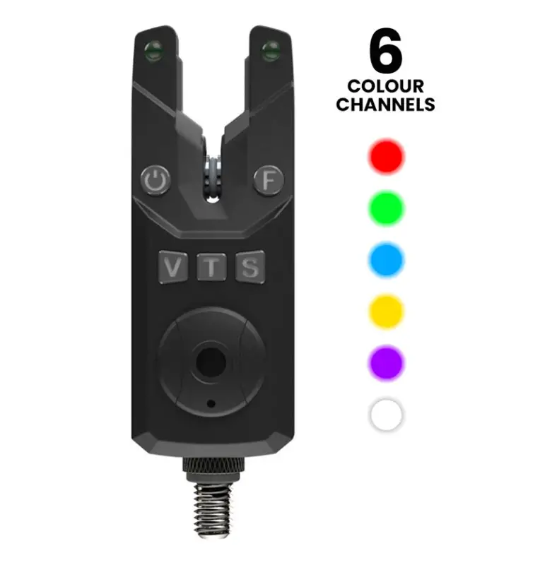 Sonik SKS 2 Bite Alarm Set SET 3+1 + Bivvy Lamp Funkbissanzeiger Set mit Transportkoffer-Bissanzeiger & Bobbins-JJ-Fishing