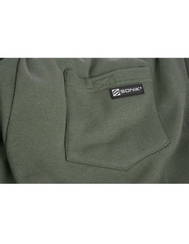 Sonik Green Fleece Shorts M kurze Hose Angelhose Unisex-Hoodie, Shirts, Jacken & Co-JJ-Fishing