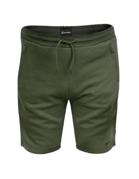 Sonik Green Fleece Shorts L kurze Hose Angelhose Unisex-Hoodie, Shirts, Jacken & Co-JJ-Fishing