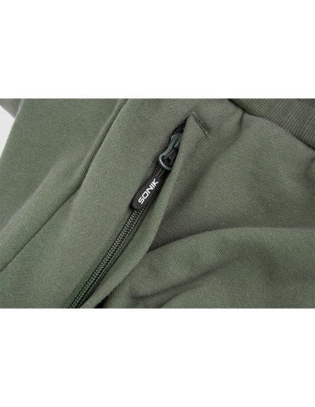Sonik Green Fleece Shorts L kurze Hose Angelhose Unisex-Hoodie, Shirts, Jacken & Co-JJ-Fishing