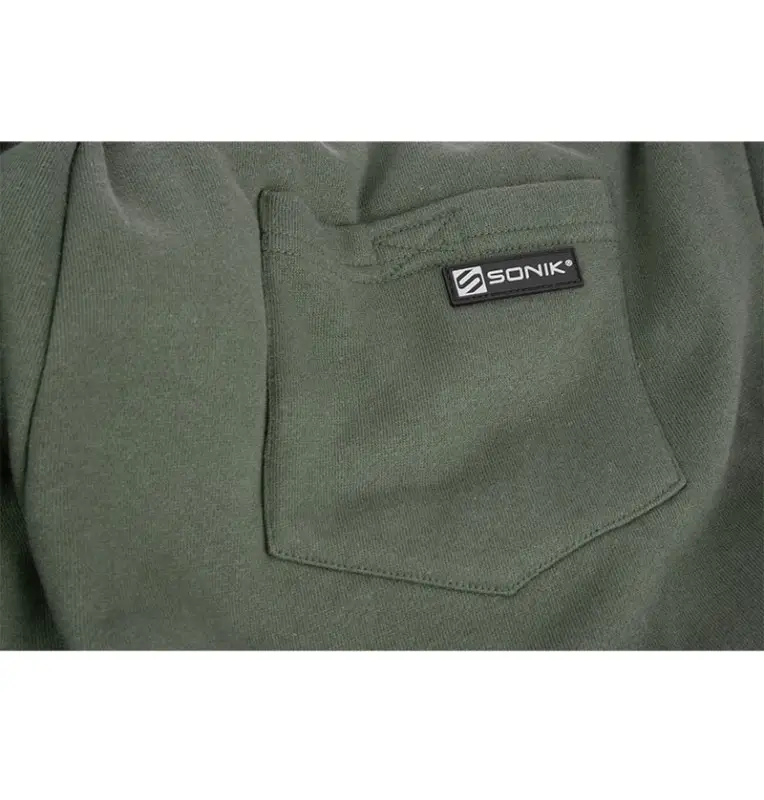 Sonik Green Fleece Shorts L kurze Hose Angelhose Unisex-Hoodie, Shirts, Jacken & Co-JJ-Fishing