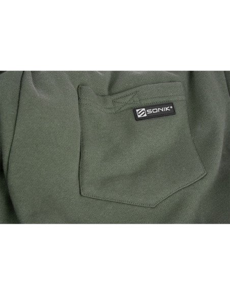 Sonik Green Fleece Shorts L kurze Hose Angelhose Unisex-Hoodie, Shirts, Jacken & Co-JJ-Fishing