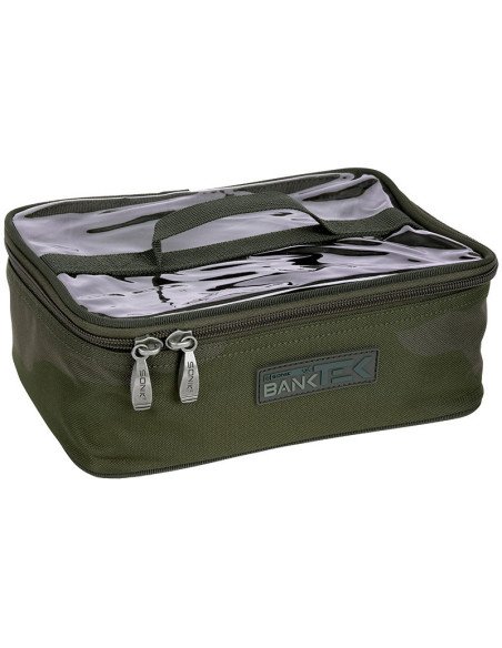Sonik BANK-TEK Accessory Pouch Large Camo Clear Top Carp Bag-Zubehörtaschen-JJ-Fishing