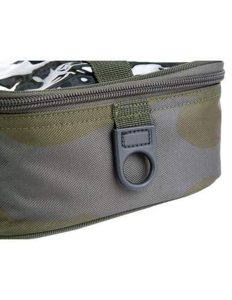 Sonik BANK-TEK Accessory Pouch Large Camo Clear Top Carp Bag-Zubehörtaschen-JJ-Fishing