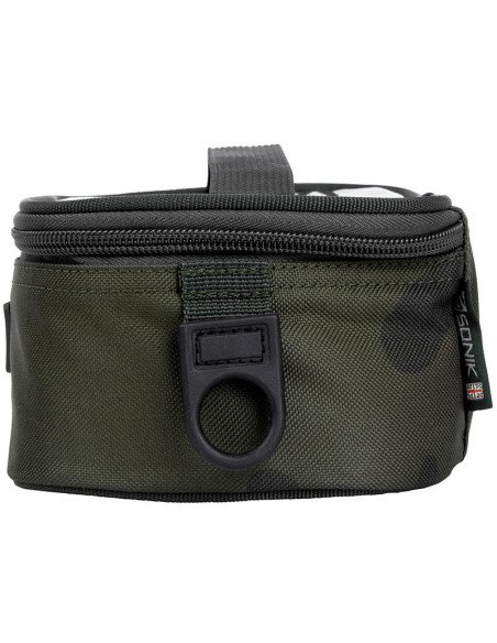 Sonik BANK-TEK ACCESSORY POUCH MEDIUM Camo Clear Top End Tackle Carp Bag-Accessory Bags-JJ-Fishing