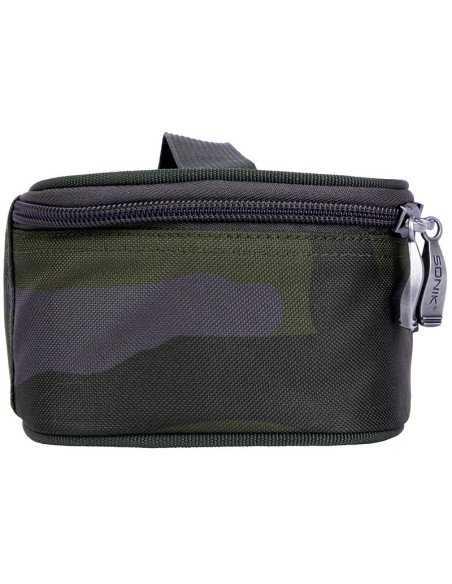 Sonik BANK-TEK ACCESSORY POUCH MEDIUM Camo Clear Top End Tackle Carp Bag-Accessory Bags-JJ-Fishing