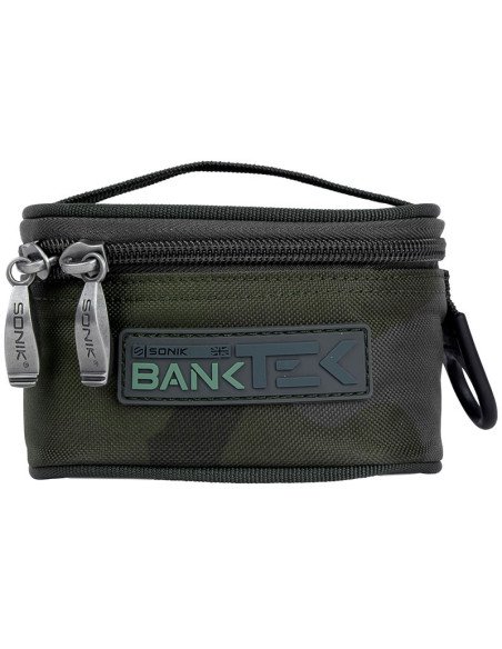 Sonik BANK-TEK Accessory Pouch Small Camo Clear Top Carp Bag-Zubehörtaschen-JJ-Fishing