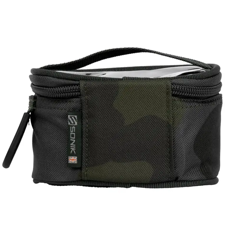 Sonik BANK-TEK Accessory Pouch Small Camo Clear Top Carp Bag-Zubehörtaschen-JJ-Fishing