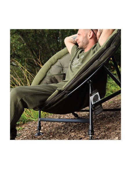 Sonik SK-TEK Sunchair Runder Angelsessel Carp Chair Lounge Sessel-Angelliegen & Angelstühle-JJ-Fishing