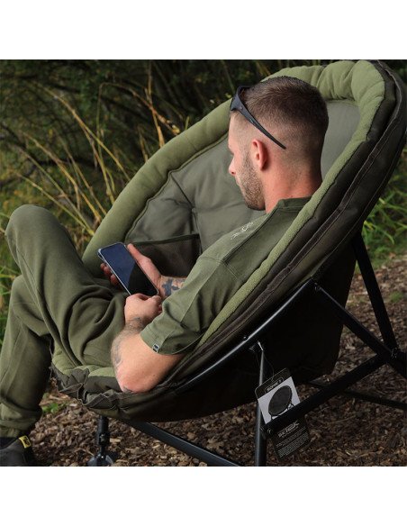 Sonik SK-TEK Sunchair Runder Angelsessel Carp Chair Lounge Sessel-Angelliegen & Angelstühle-JJ-Fishing