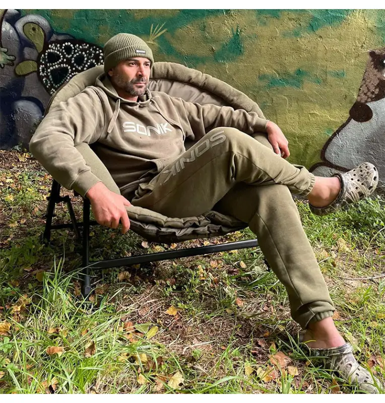 Sonik SK-TEK Sunchair Runder Angelsessel Carp Chair Lounge Sessel-Angelliegen & Angelstühle-JJ-Fishing