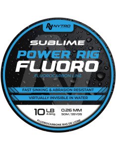 Sonik Nytro SUBLIME Power Rig Fluoro 0,26mm 50m Fluoro Carbon Vorfachmaterial Method Feeder-Vorfachmaterial & Montage-Zubehör...