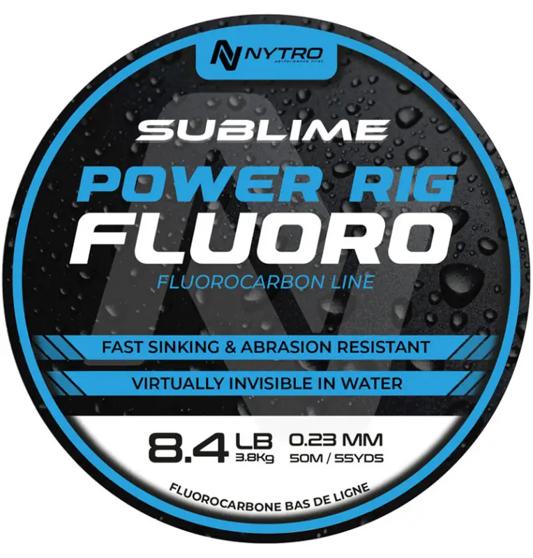 Sonik Nytro SUBLIME Fluoro Carbon 0,23mm 50m POWER RIG FLUORO 50M Vorfachmaterial Method Feeder-Leader material & mounting ac...