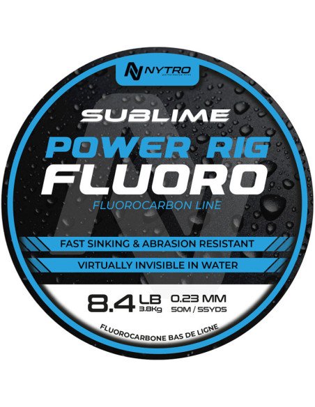 Sonik Nytro SUBLIME Fluoro Carbon 0,23mm 50m POWER RIG FLUORO 50M Vorfachmaterial Method Feeder-Leader material & mounting ac...