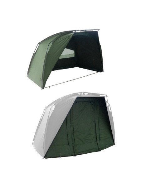 Sonik AXS SHELTER 10.000ml Bivvy Angelzelt Front geöffnet inkl. Frontpanel-Umbrellas & Tents-JJ-Fishing
