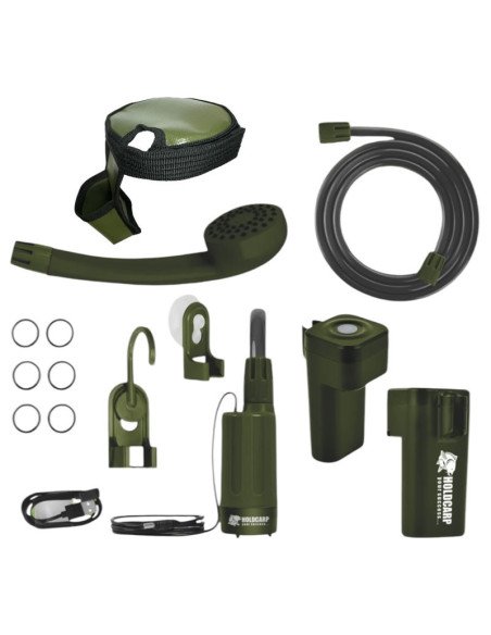 Holdcarp Rechargeable Battery Shower mit 2200-mAh-Akku Angler Dusche Camping Hygiene-Outdoor-JJ-Fishing