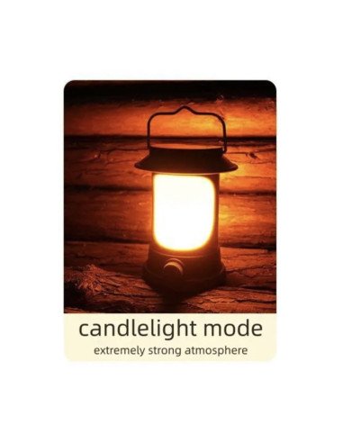 Holdcarp Solar Lamp 3W Kerzenlicht, Warm- und Kaltweiß Modus Camping Lampe-Zeltlampen-JJ-Fishing