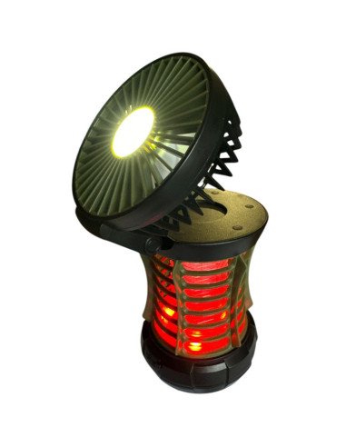 Holdcarp Mosquito Air UV Lamp mit Ventilator 2000mAh Gelsenkiller Akku Angellampe Platzbeleuchtung-Zeltlampen-JJ-Fishing