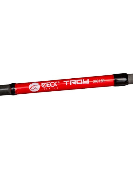 Zeck Fishing Troy 240cm 30-80g Spinnrute Reiserute 4 Teilig mit Hardcase Transporttasche Raubfisch Angelrute-Travel Reiserute...