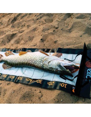 Zeck Fishing Unhooking Ruler 40x140x5,0cm Abhakmatte Maßband Fischmessung-Abhakmatten & Wiegeschlingen-JJ-Fishing