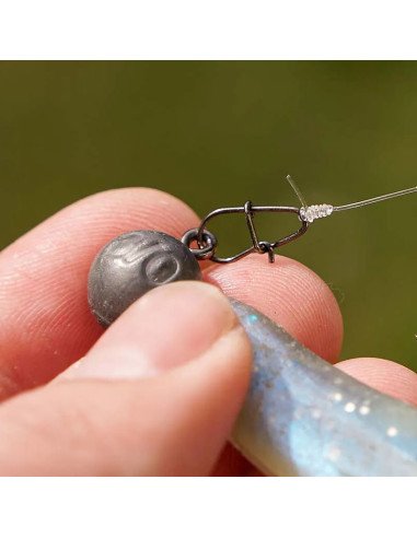 Zeck Fishing Egg Snap DL Größe2 10 Stk. 44Kg Angelkarabiner Köder Karabiner Extra Robust Spinnfischen-Leader material & mount...