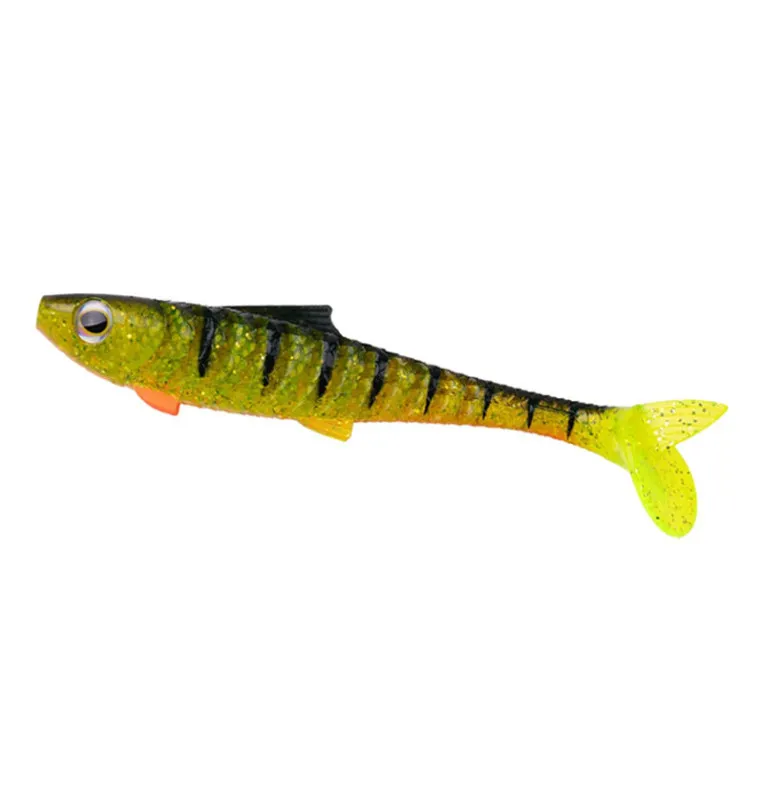 Zeck Fishing Rippler Shock Perch 16cm 28g 2 Stück 2-Gang Laufverhalten Gummifisch Leicht Einsaugbar Softbait Spinnköder-Gummi...