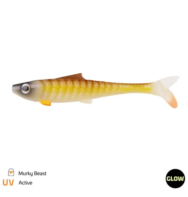 Zeck Fishing Rippler Murky Beast 16cm 28g 2 Stück 2-Gang Laufverhalten Gummifisch Leicht Einsaugbar Softbait Spinnköder-Gummi...