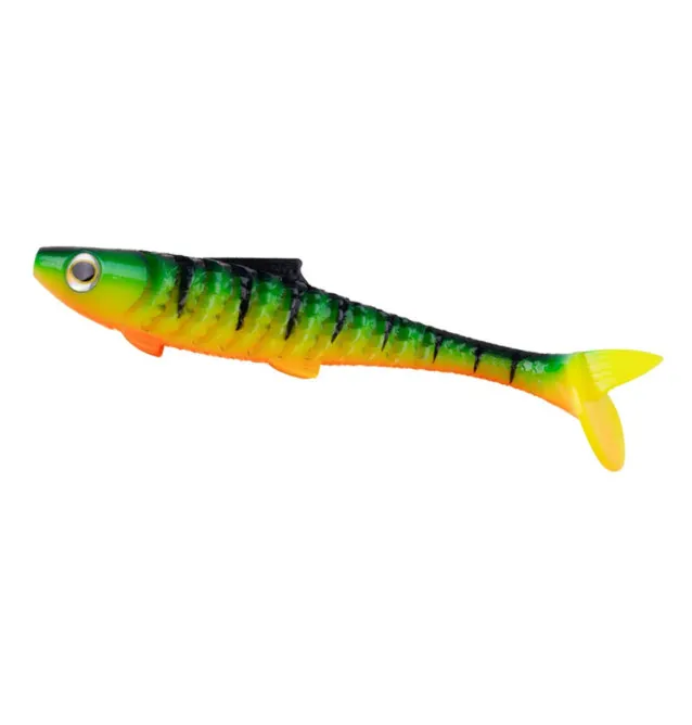 Zeck Fishing Rippler Firetiger 16cm 28g 2 Stück 2-Gang Laufverhalten Gummifisch Leicht Einsaugbar Softbait Spinnköder-Gummifi...