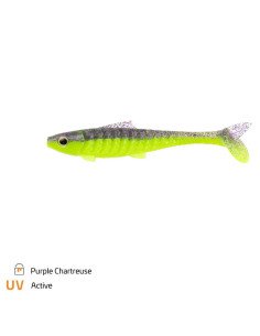Zeck Fishing Baby Rippler Purple Chartreuse 14cm 18g 2 Stück 2-Gang Laufverhalten Gummifisch Leicht Einsaugbar Spinnköder-Gum... 2