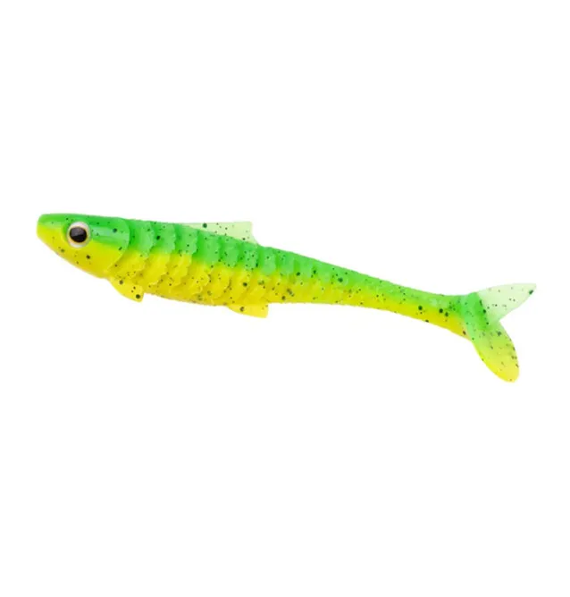 Zeck Fishing Baby Rippler Kiwi Lemon 12cm 11g 3 Stück 2-Gang Laufverhalten Gummifisch Leicht Einsaugbar Spinnköder-Gummifisch...