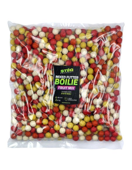 Steg Mixed Futter Boilie Fruit Mix 5kg 20mm schnellauflösend-Boilies-JJ-Fishing