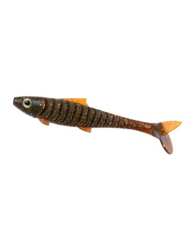 Zeck Fishing Baby Rippler Motoroil 10cm 6,8g 4 Stück 2-Gang Laufverhalten Gummifisch Leicht Einsaugbar Spinnköder-Gummifische...