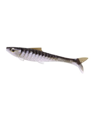 Zeck Fishing Baby Rippler Moor Silver 10cm 6,8g 4 Stück 2-Gang Laufverhalten Gummifisch Leicht Einsaugbar Spinnköder-Gummifis...