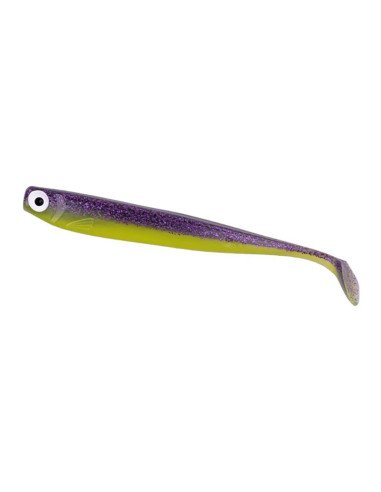 Zeck Fishing ZANDER Gummi Purple Chartreuse 12cm 3 Stück 9,5g Low-Action Gummifisch von Sebastian Hänel Gummiköder Spinnfisch...
