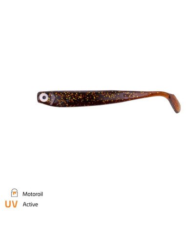 Zeck Fishing ZANDER Gummi Motoroil 12cm 9,5g 3 Stück Low-Action Gummifisch von Sebastian Hänel Gummiköder Spinnfischen-Gummif...